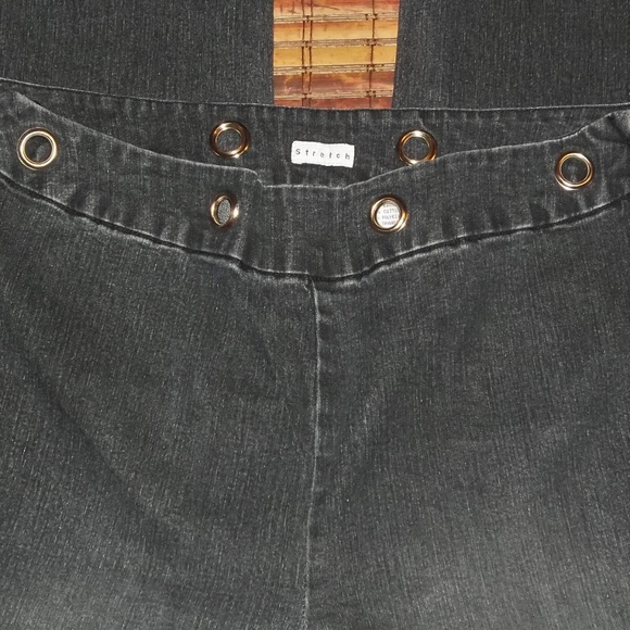 Ladies stretch soft black jeans smooth fit EUC - Picture 2 of 3